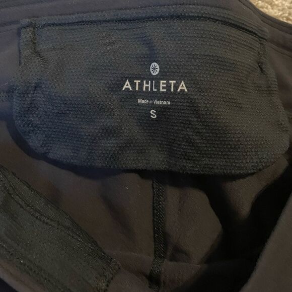 Athleta Black Skirt Leggings Skeggings Athletic Wear - Picture 5 of 5